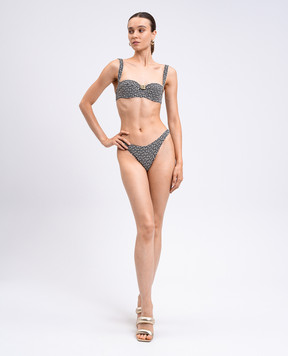 Balmain Swimsuit with PB Labyrinth print BKBC42200