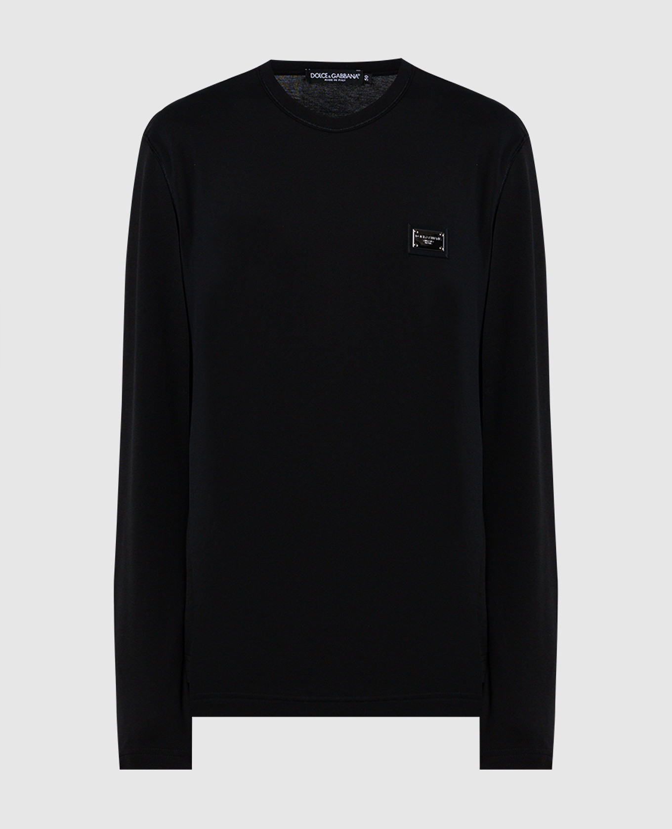 Black longsleeve with metal logo dolce&gabbana