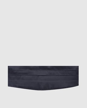Brunello Cucinelli Blue camberband with silk MR813S005
