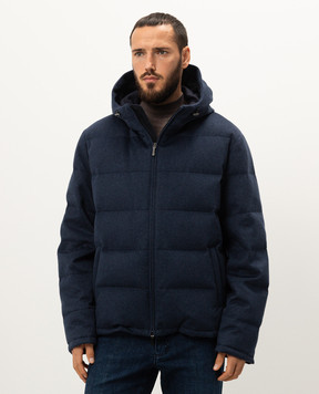 COLOMBO Blue cashmere down jacket GB00213M9077250