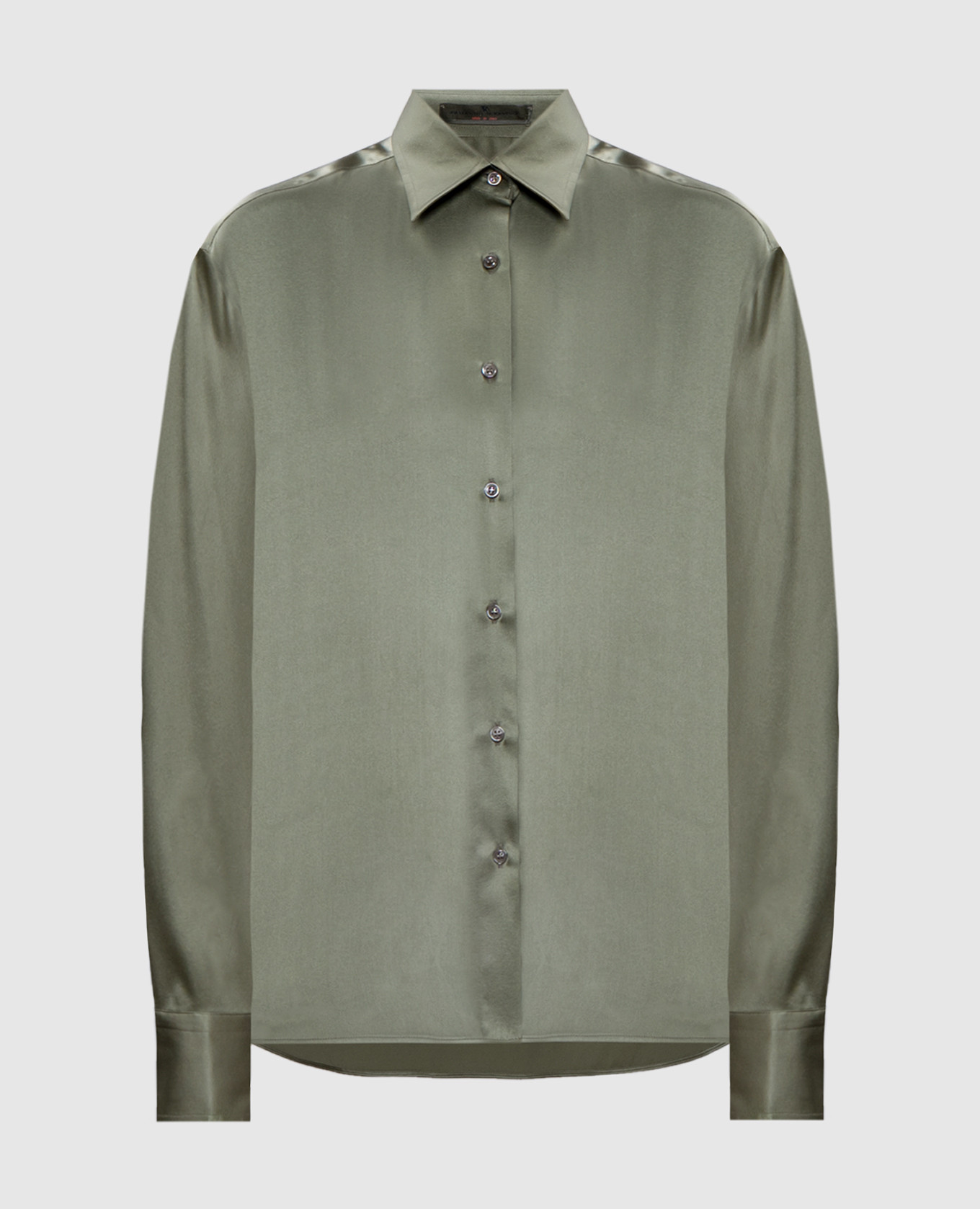 

Green silk blouse Ermanno Scervino, Зеленый