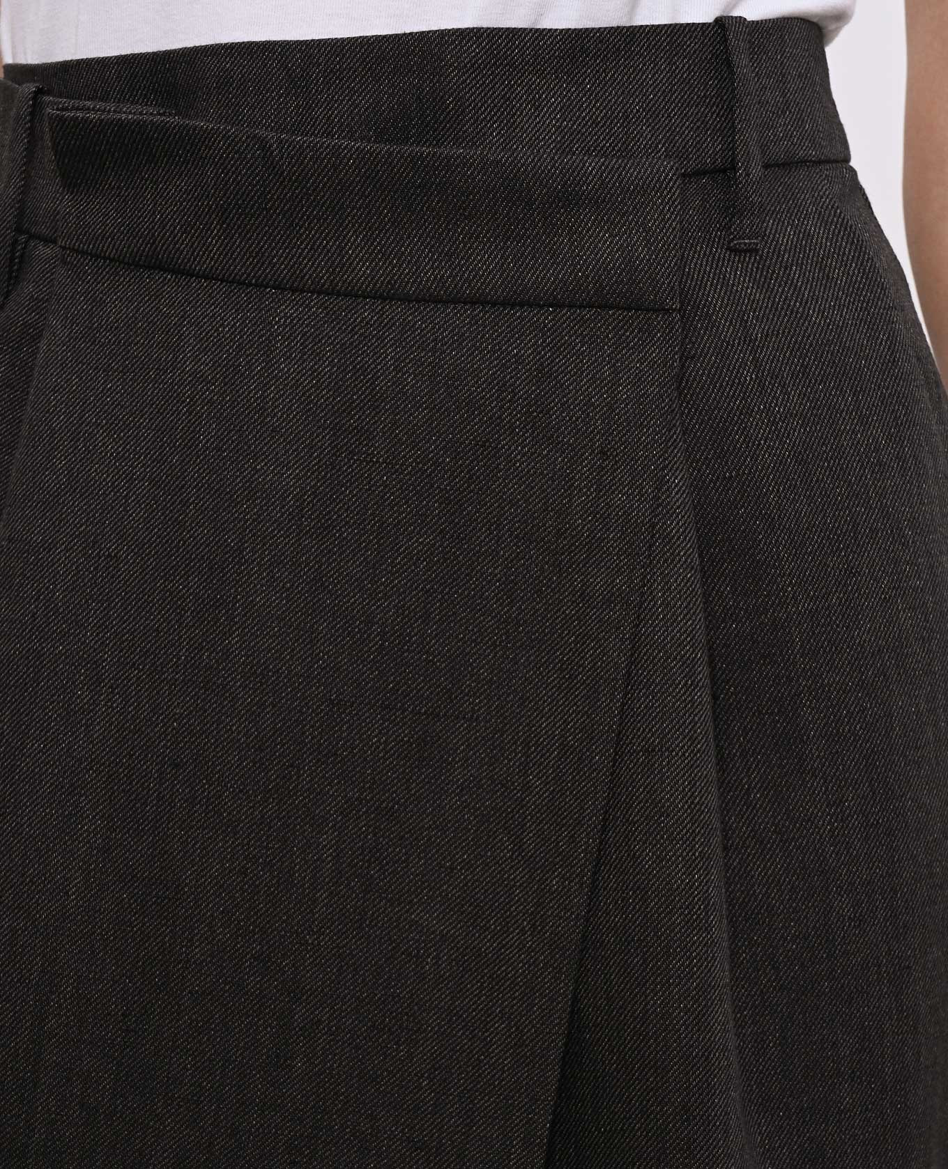 

Gray hemp and linen pleated skirt Brunello Cucinelli, Grey