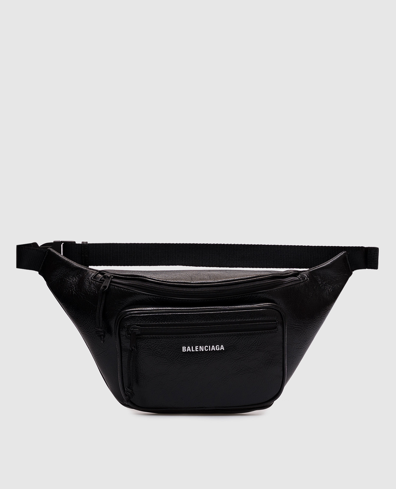 

Explorer Black Leather Belt Bag Balenciaga