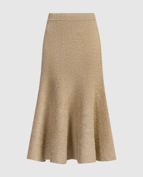 Khaite Beige skirt made of silk and cashmere 9502309K309