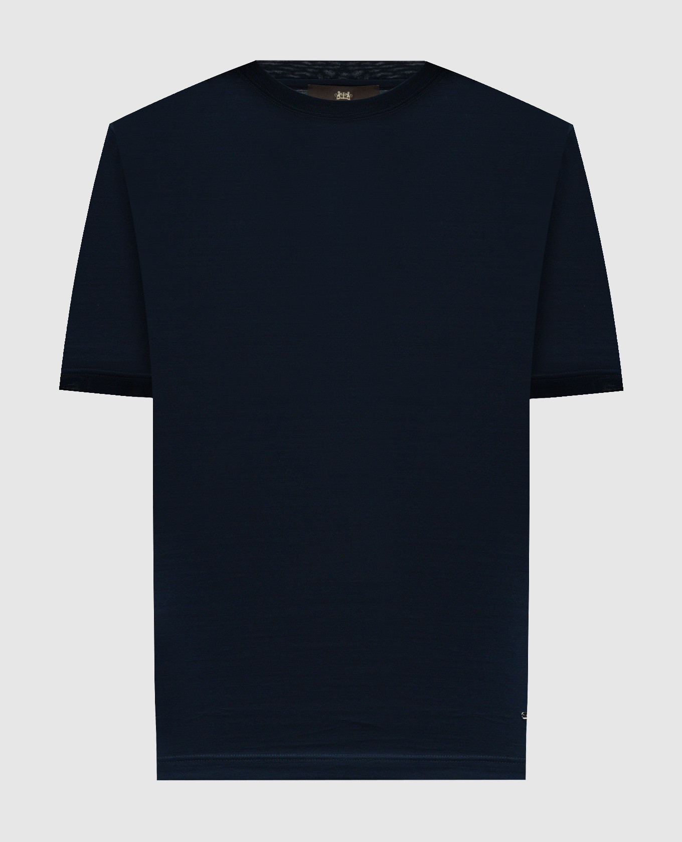 

Blue T-shirt with logo Enrico Mandelli