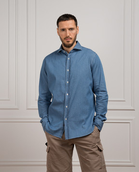 MooRER ALGER blue denim shirt ALGERD45
