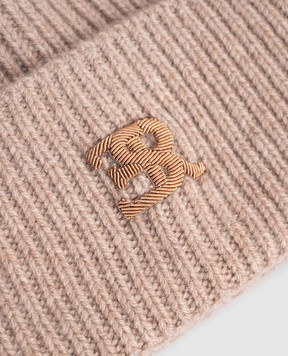 Ermanno Scervino Beige cashmere hat D475V301HCW