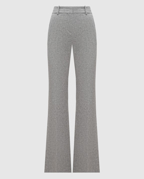 Ermanno Scervino Gray flared pants with wool D476P327GVP