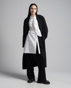 Y`S Yamamoto White elongated blouse YSB14001