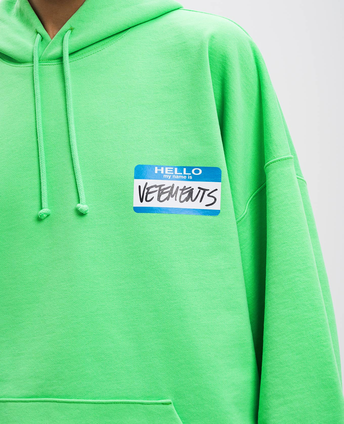 

Green hoodie with My Name Is Vetements print Vetements