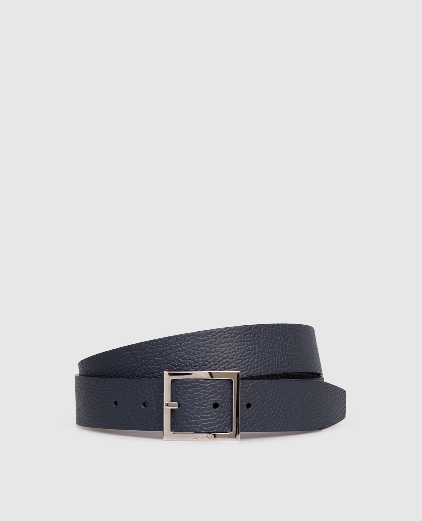 

Reversible leather belt with logo embossing Orciani, White