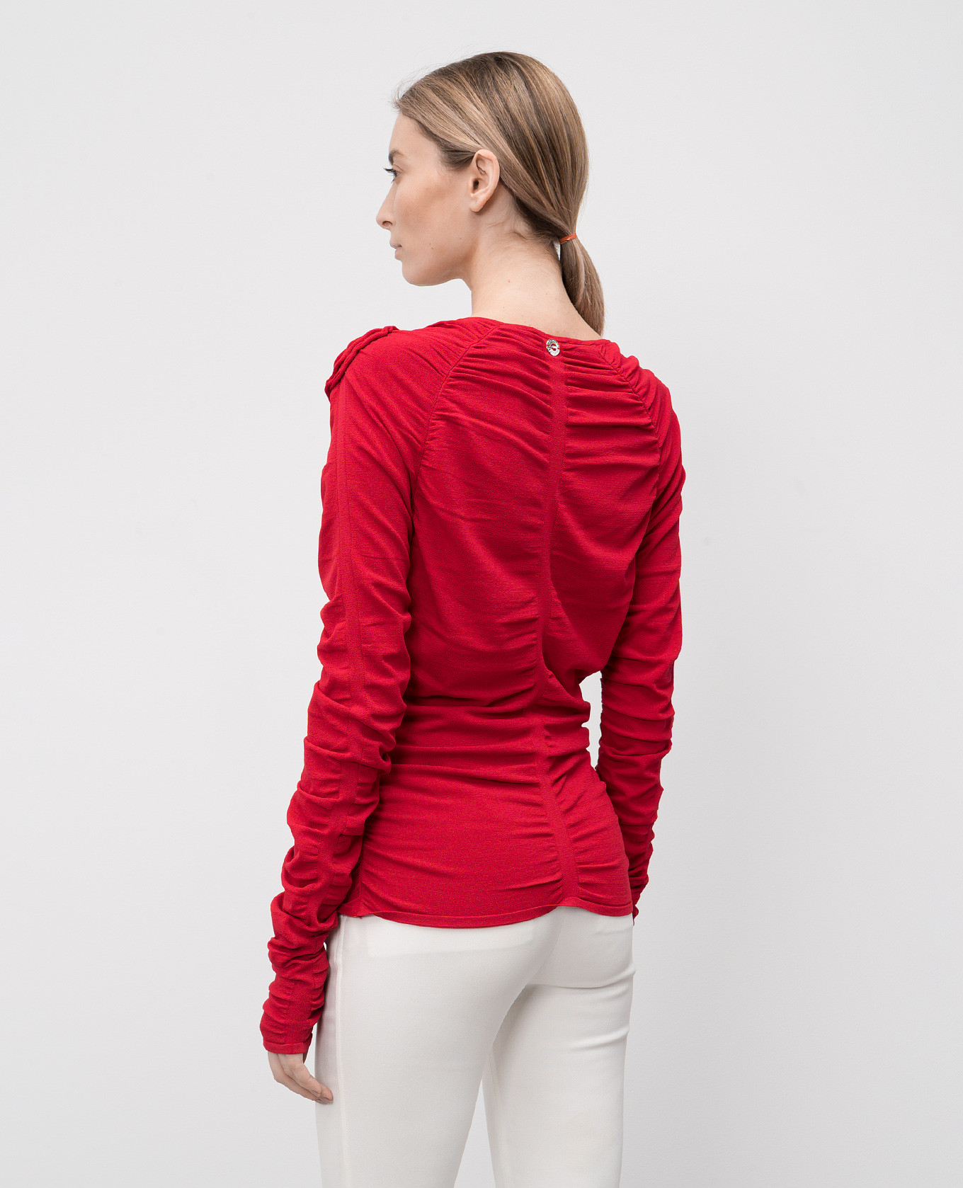 Red long sleeve with applique Twinset 4