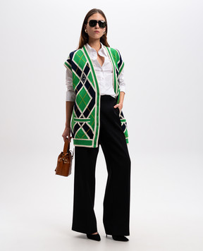 Gucci Green vest in a geometric pattern 754604XKDGP