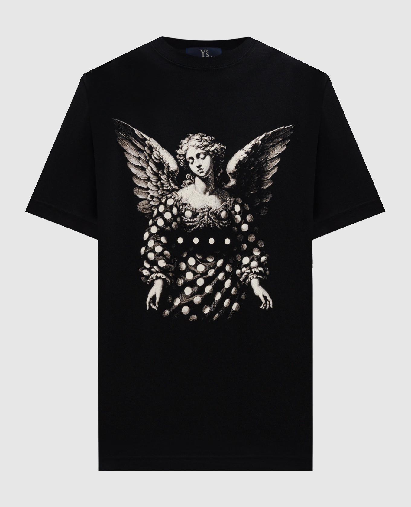 

Black t-shirt with a print Y`S Yamamoto