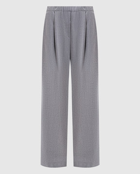 Simonetta Ravizza Massi grey wool and cashmere trousers F05PS71T104