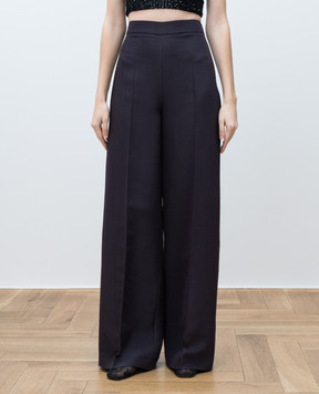 JOSEPH Purple Alane wool and silk pants JF008889