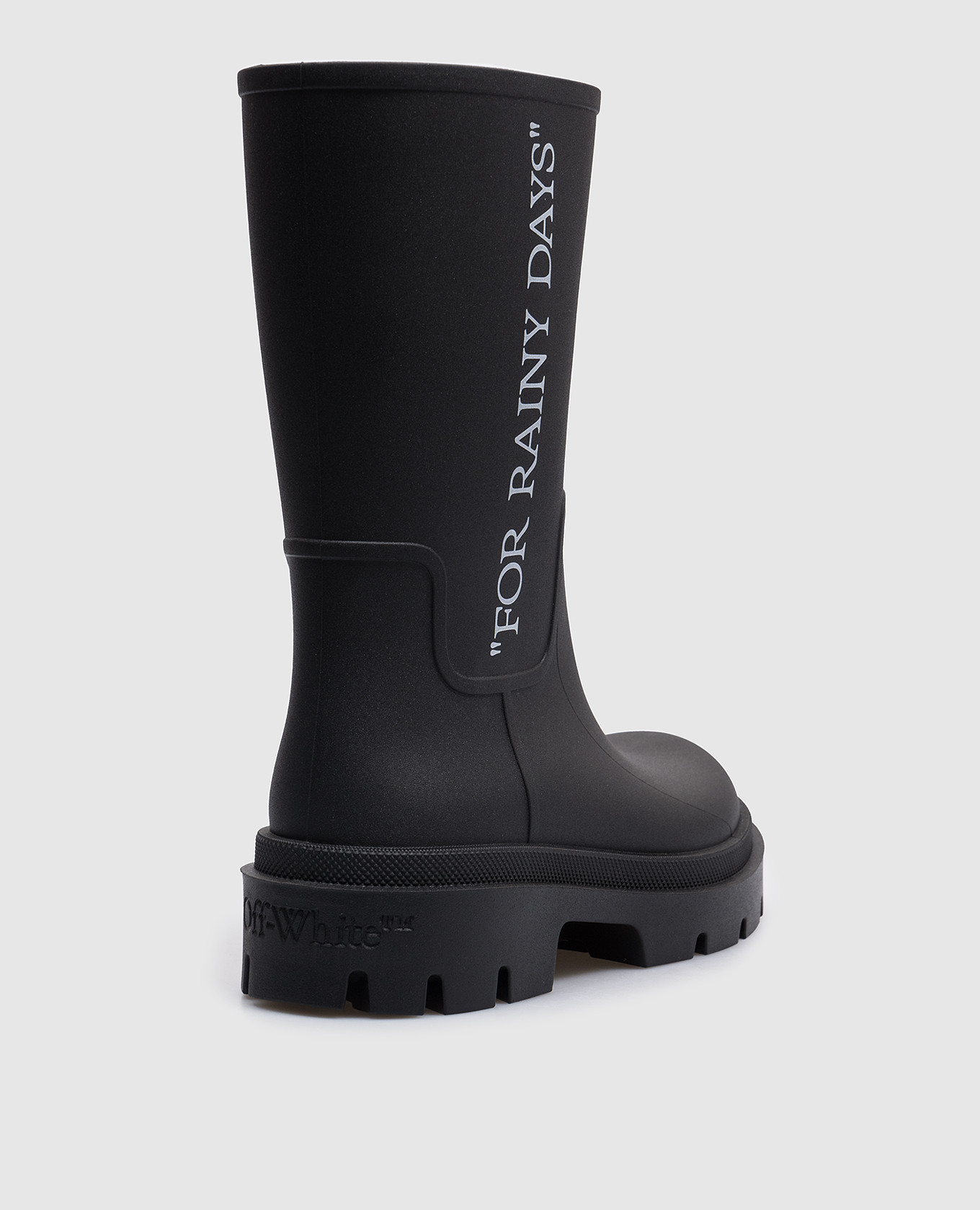 

Reboot Rainy Days black boots Off-White