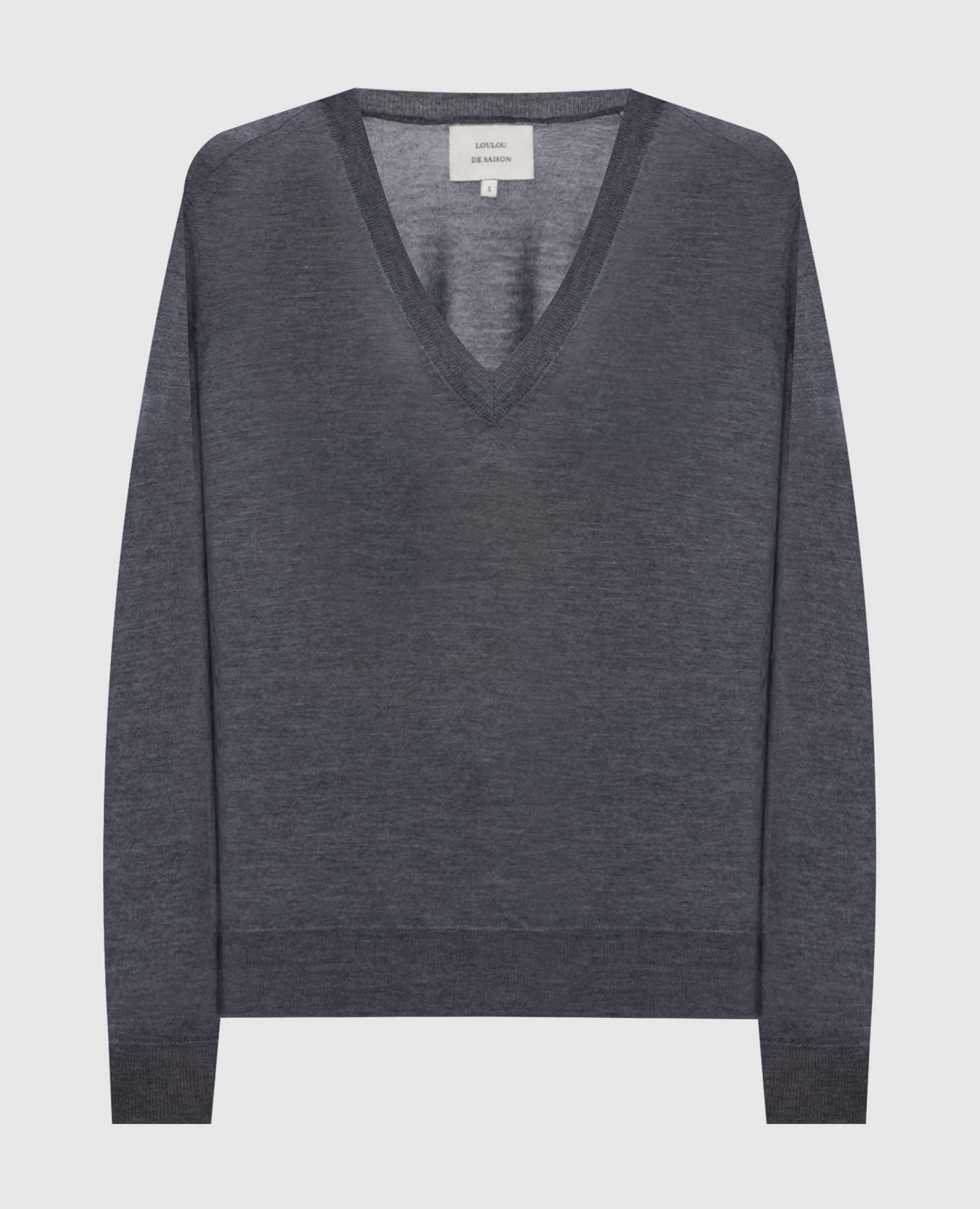 

JULIO gray cashmere pullover Loulou de Saison, Grey