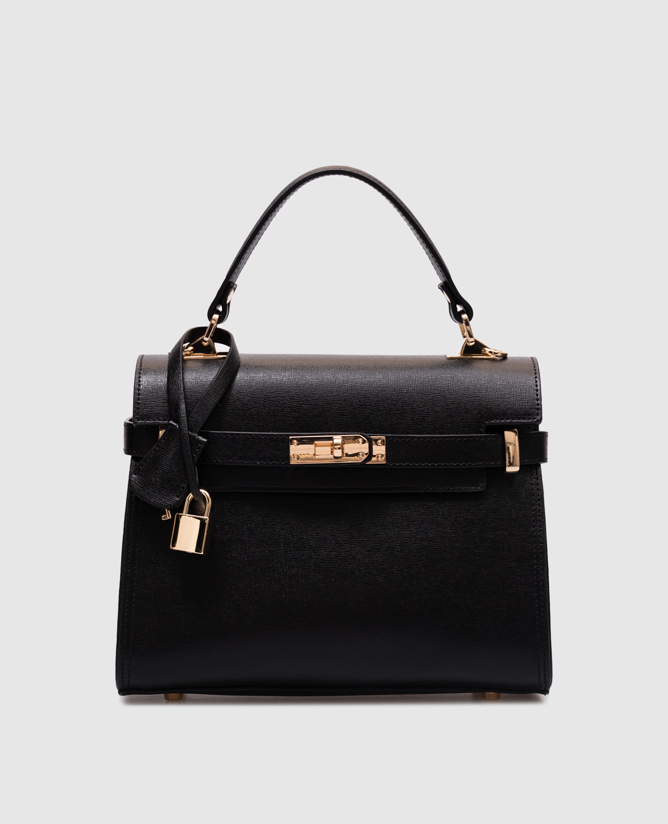 

Black leather messenger bag Gianni Notaro