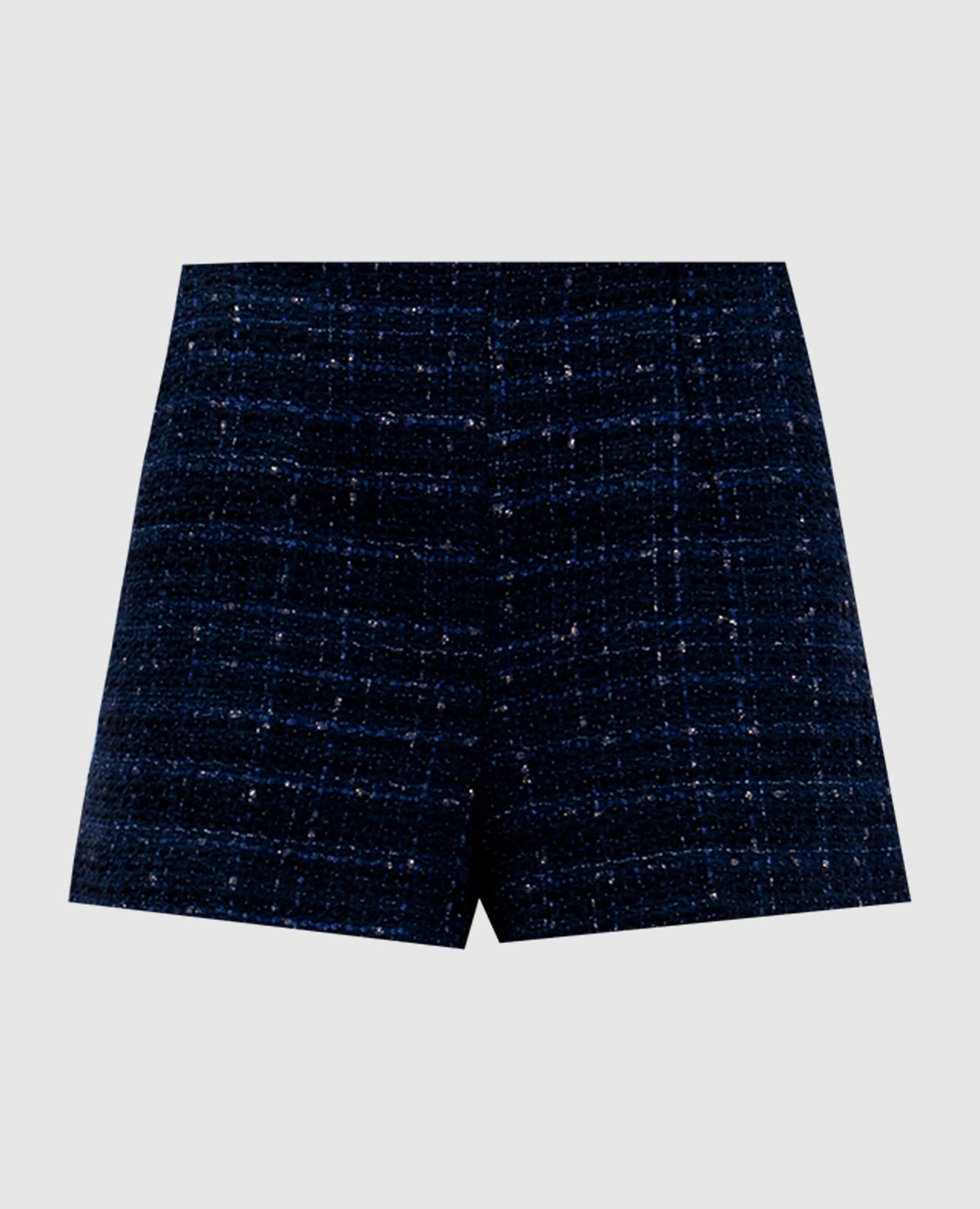 Twinset Blue checked tweed shorts