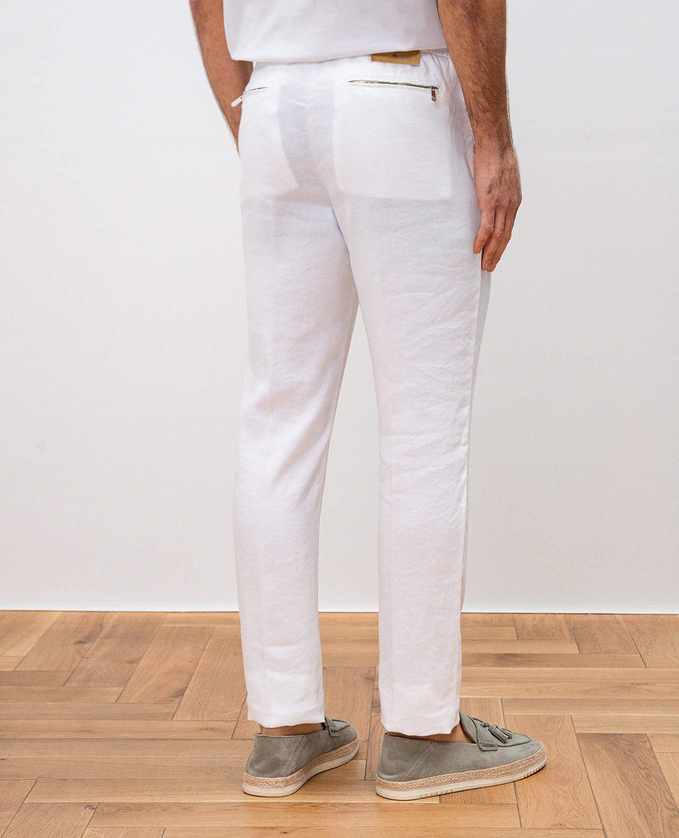 

White linen pants Marco Pescarolo