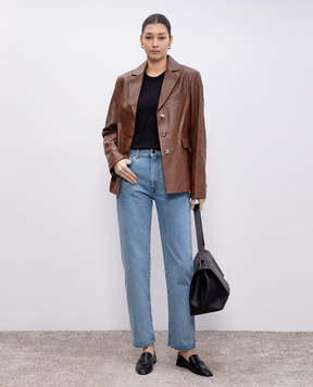 Lou Lou Studio Blue WULAR jeans with logo patch WULAR