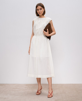 Lou Lou Studio Aphrodite yellow midi dress with silk APHRODITE