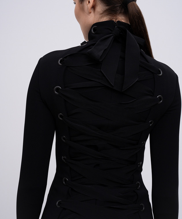 Balenciaga - Black midi dress with lace 831227TNV08 - shop with Croatia  delivery at Symbol