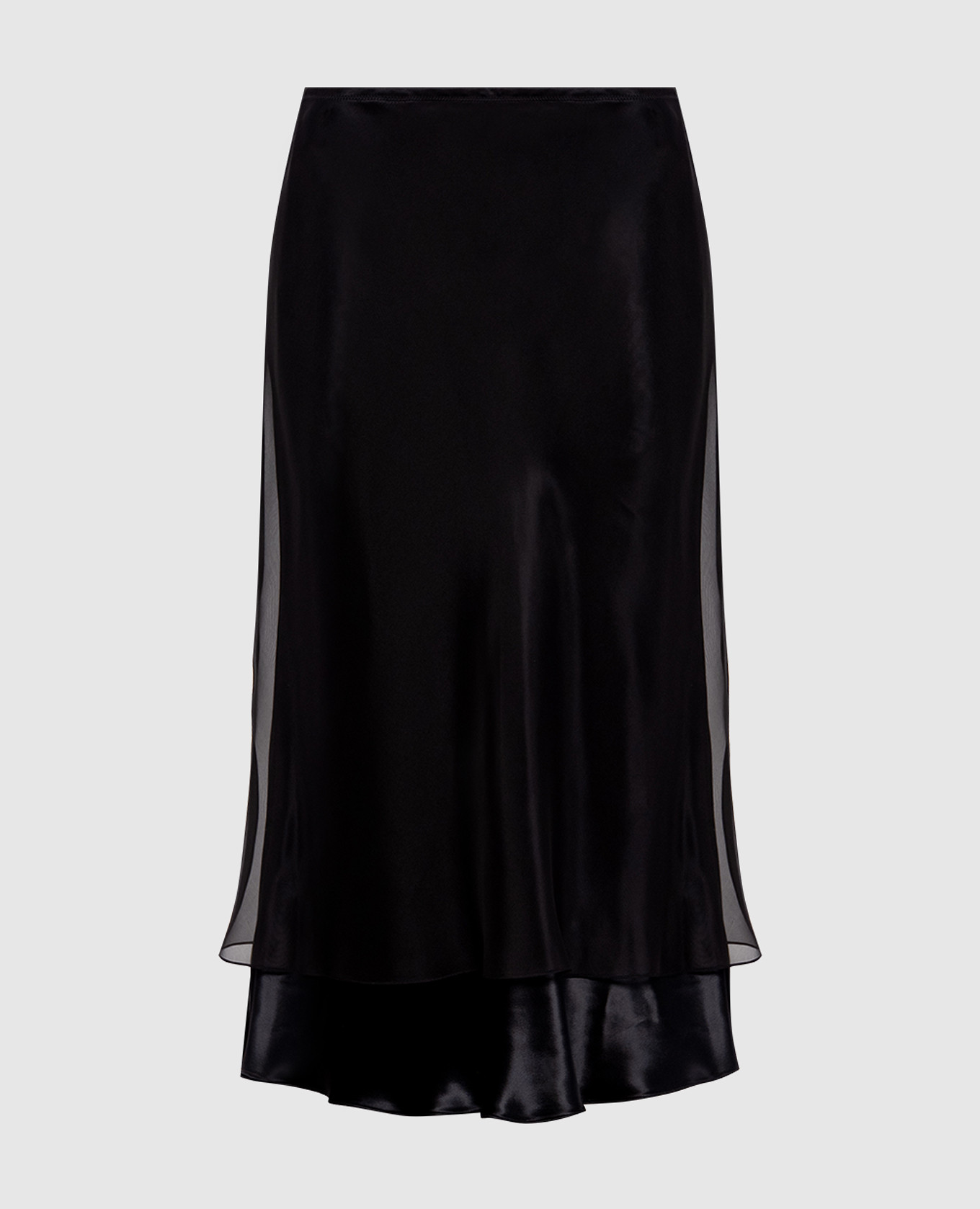 Monina black silk skirt Khaite