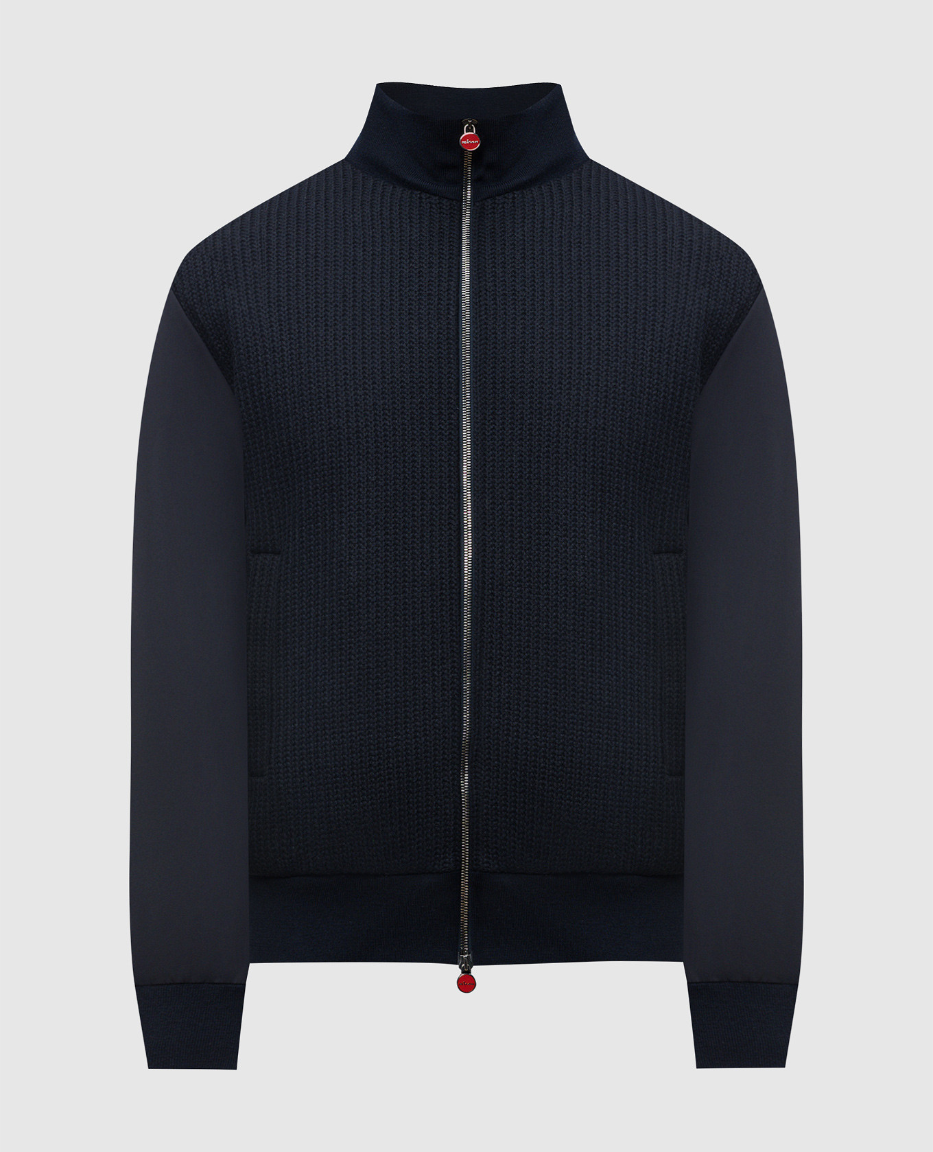 

Blue jacket with wool Kiton