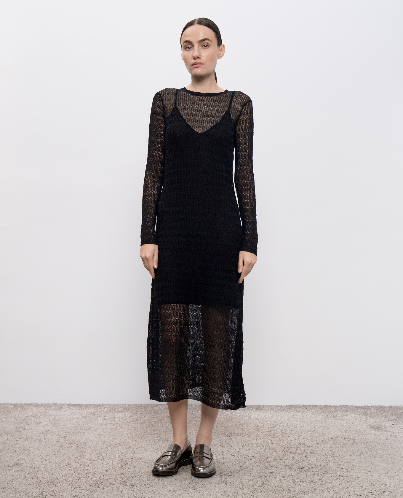Black openwork dress Miriam PROENZA SCHOULER 3
