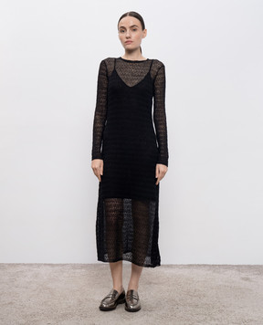 PROENZA SCHOULER Black openwork dress Miriam WL2537608KC136