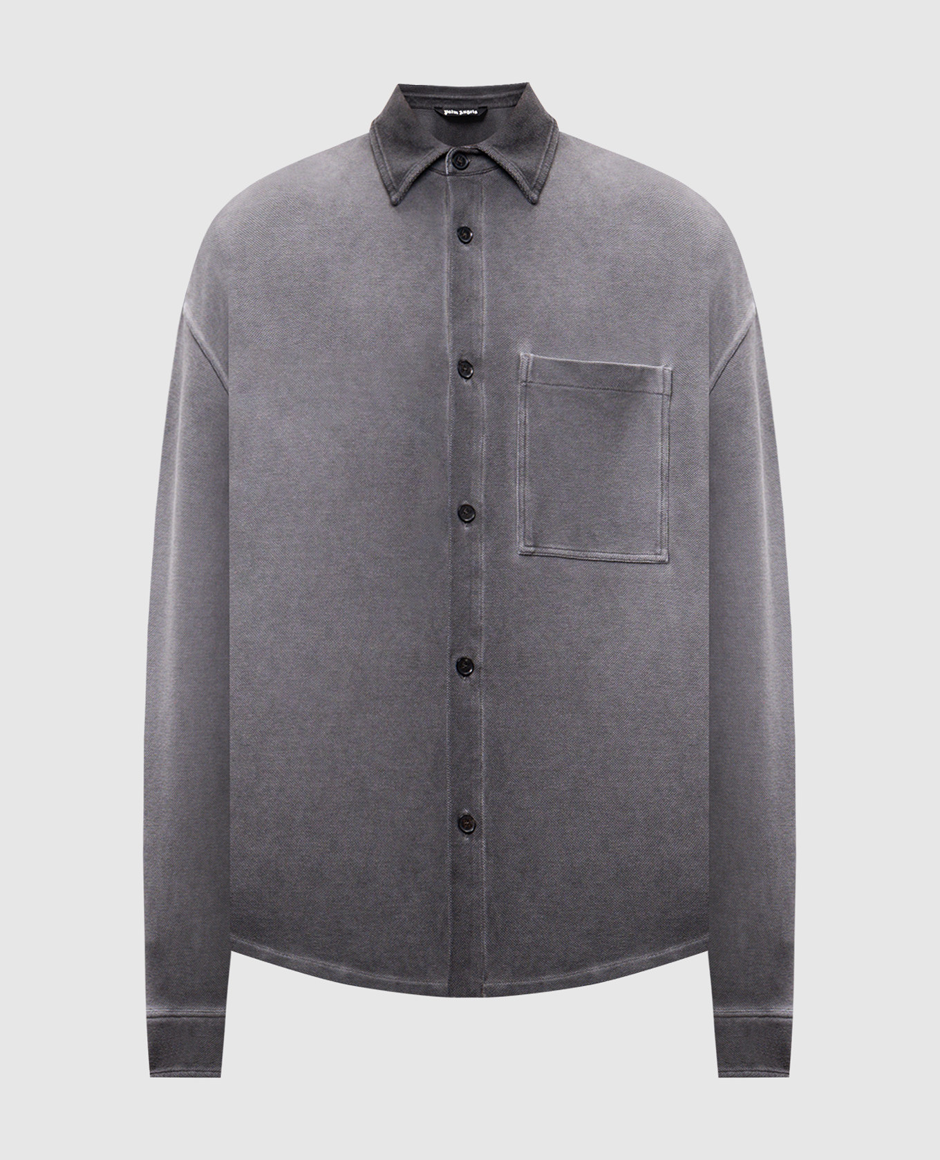 

Gray shirt with logo embroidery Palm Angels, Grey