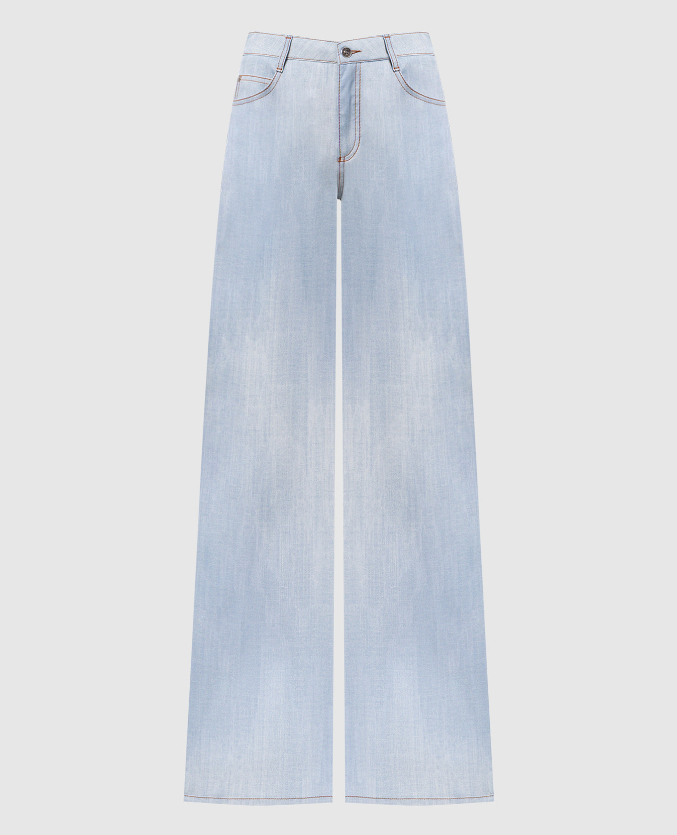 

Blue jeans with a degraded effect Ermanno Scervino, Light blue