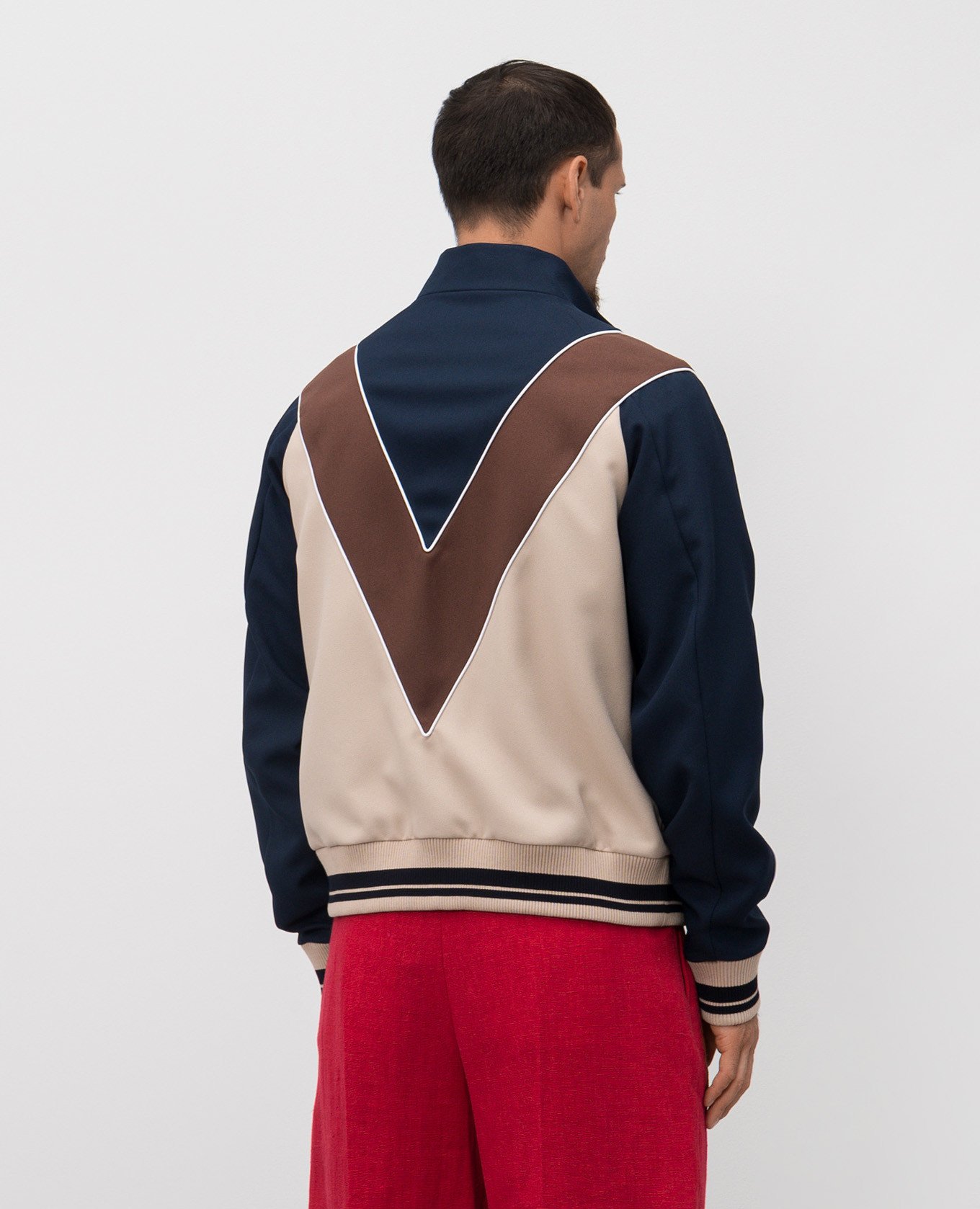 

Sports jacket with emblem patch Valentino, Beige