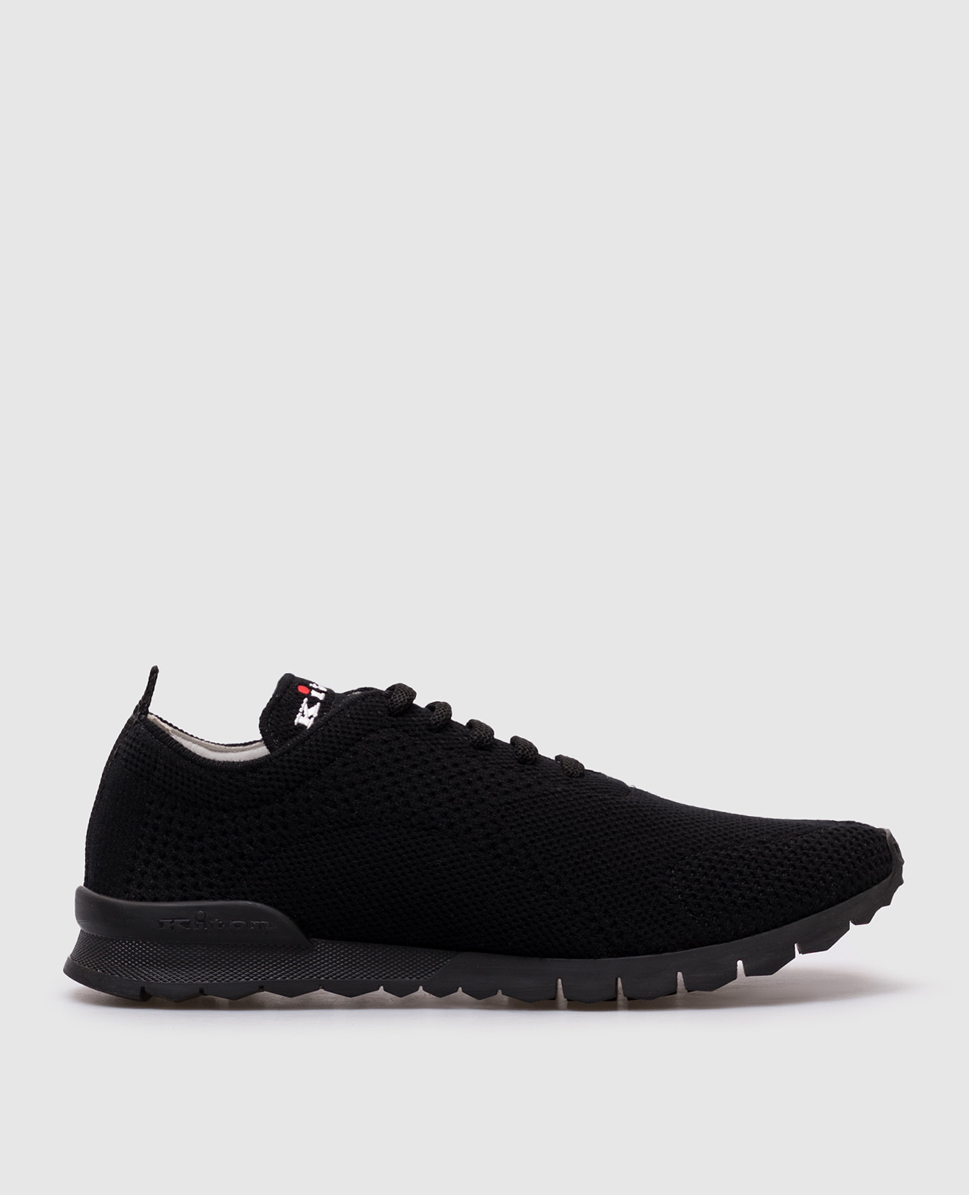 Black sneakers with logo Kiton
