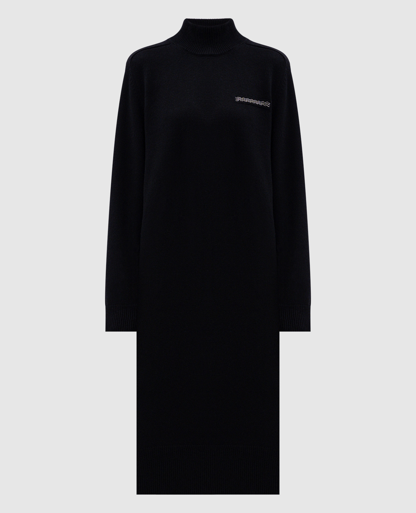 Black dress made of wool, silk and cashmere Peserico