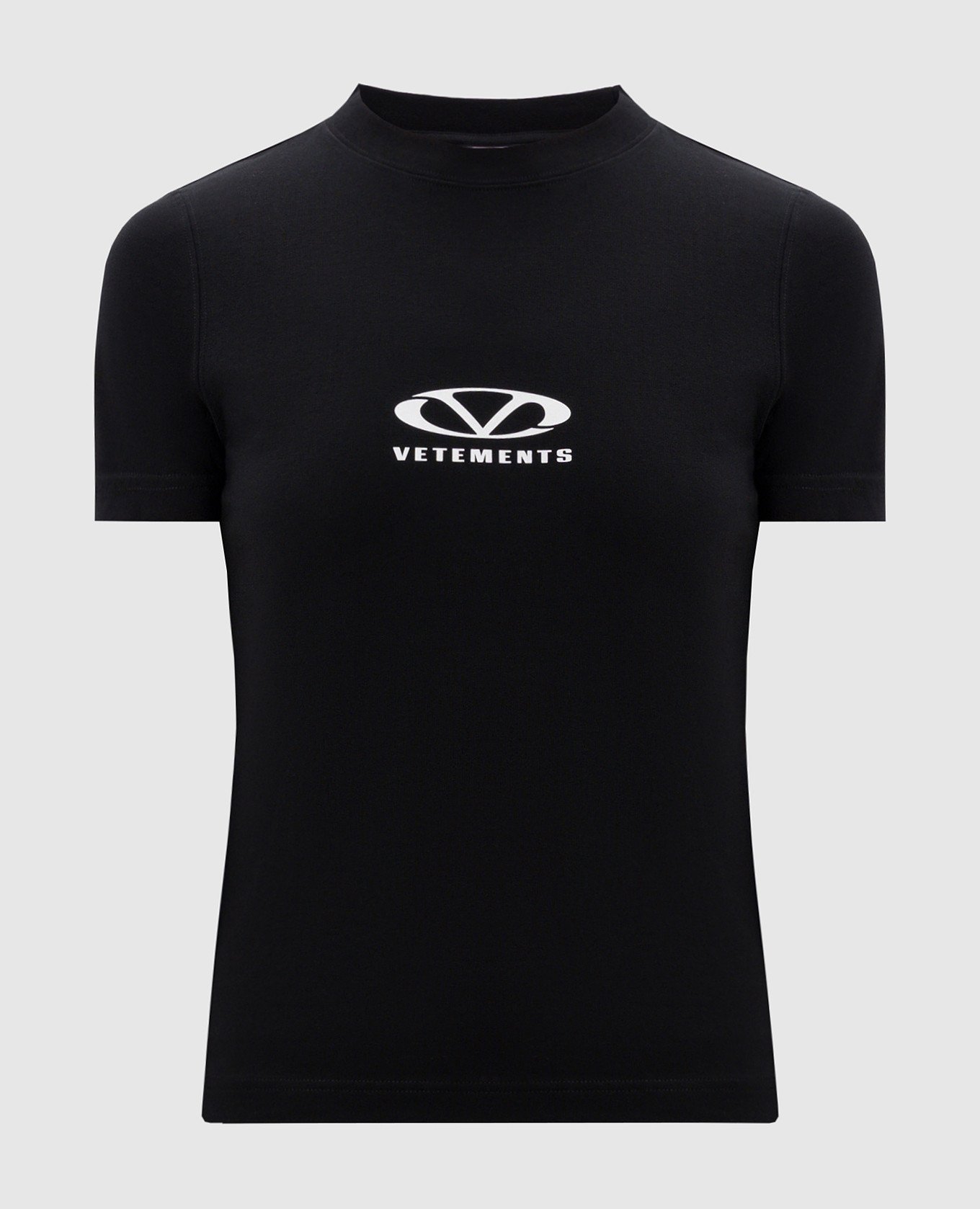 

Black t-shirt with logo print Vetements