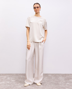LISA YANG Beige silk blouse 2025204