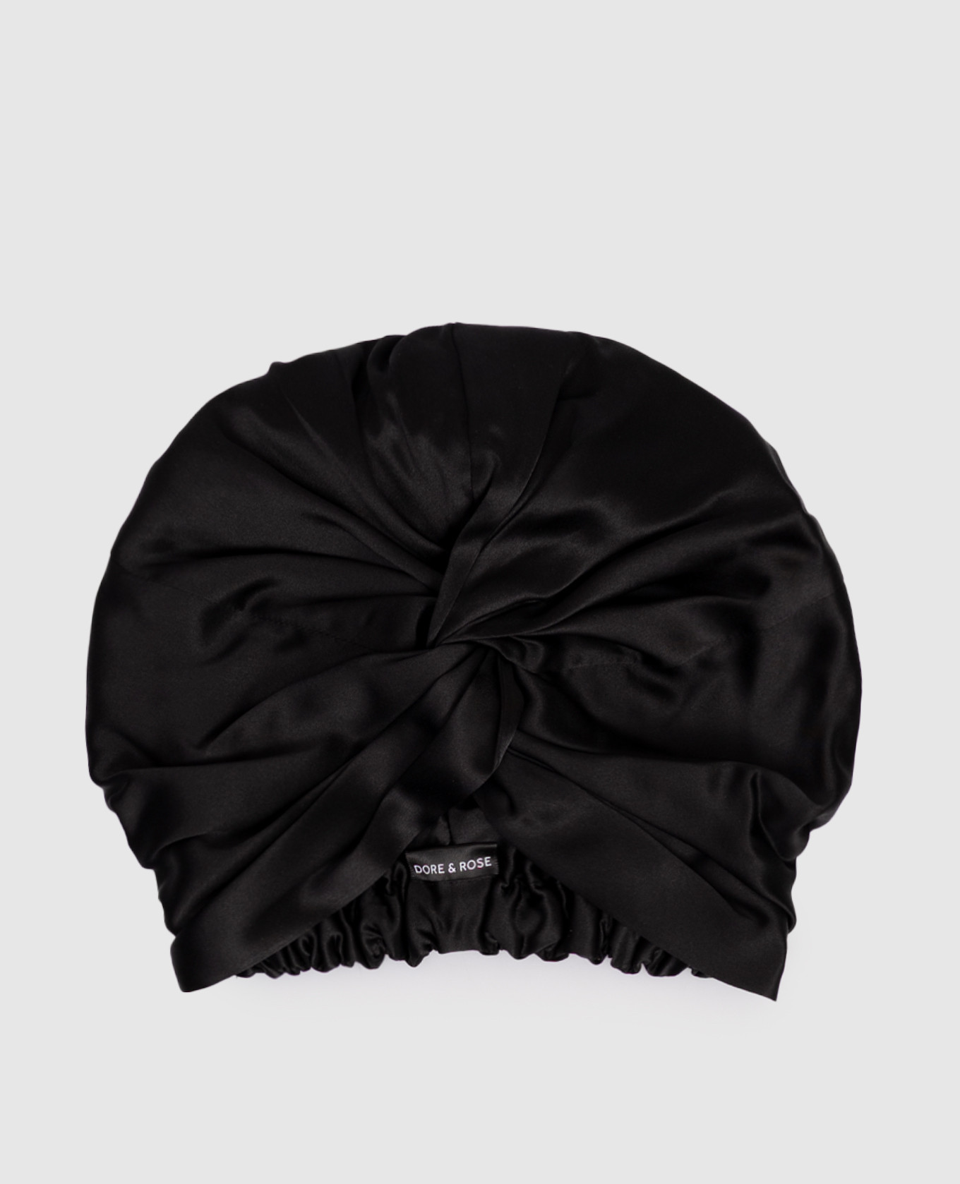 

Black silk sleep cap Dore & Rose
