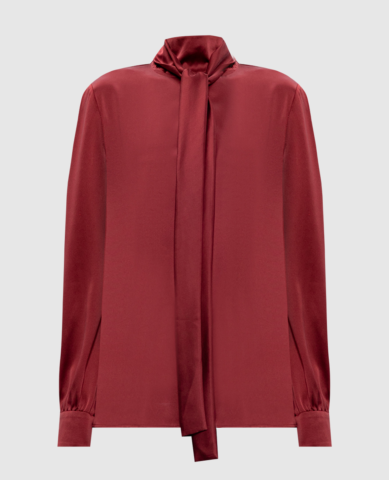

MARAT burgundy silk blouse Max Mara, Бордовый