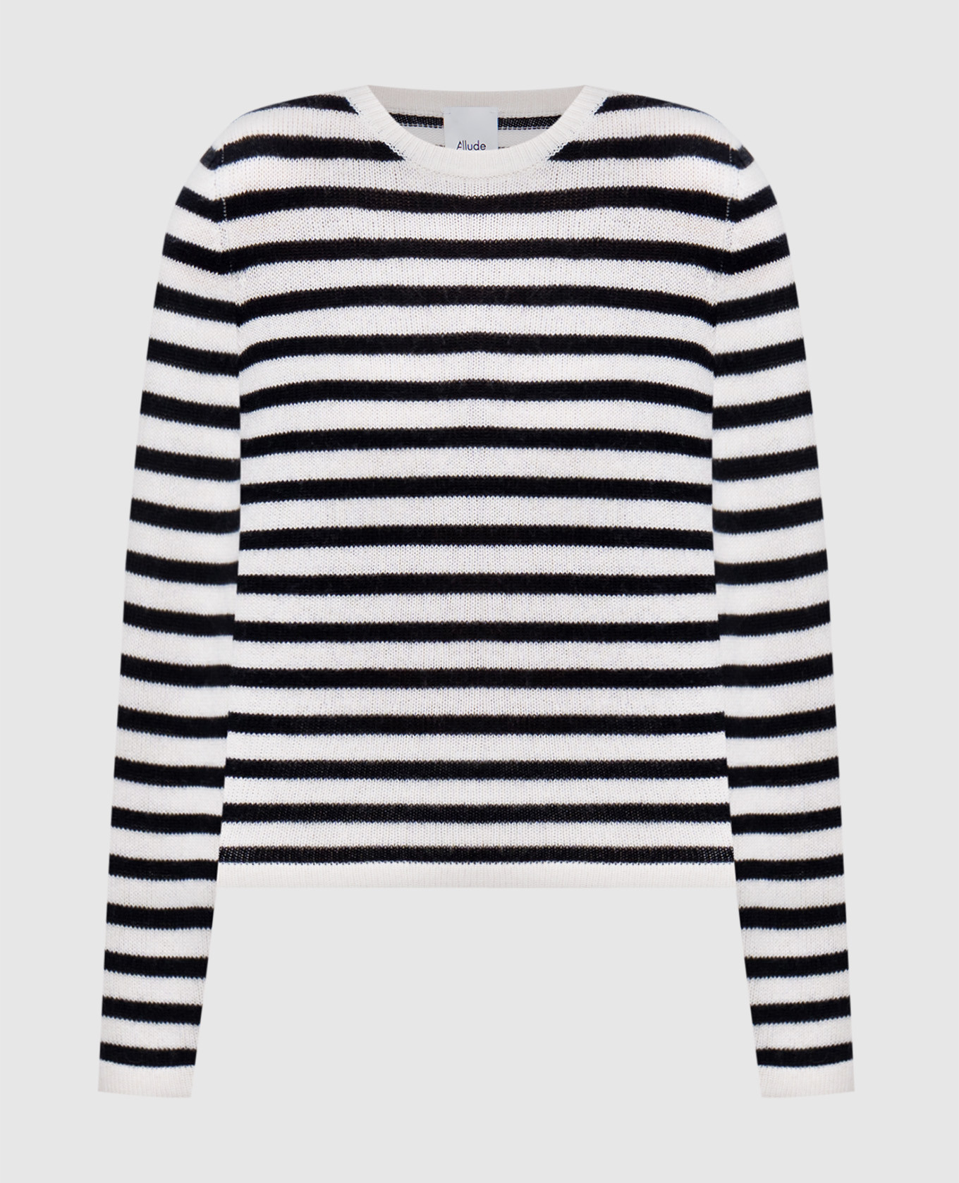 

White striped wool and cashmere jumper Allude