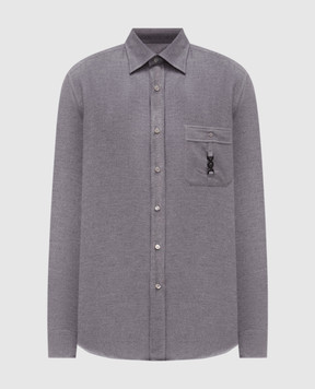 Chemise Homme Stefano Ricci Rayée Bleu/noir Col Contrastant 43/17 - Excellent état
