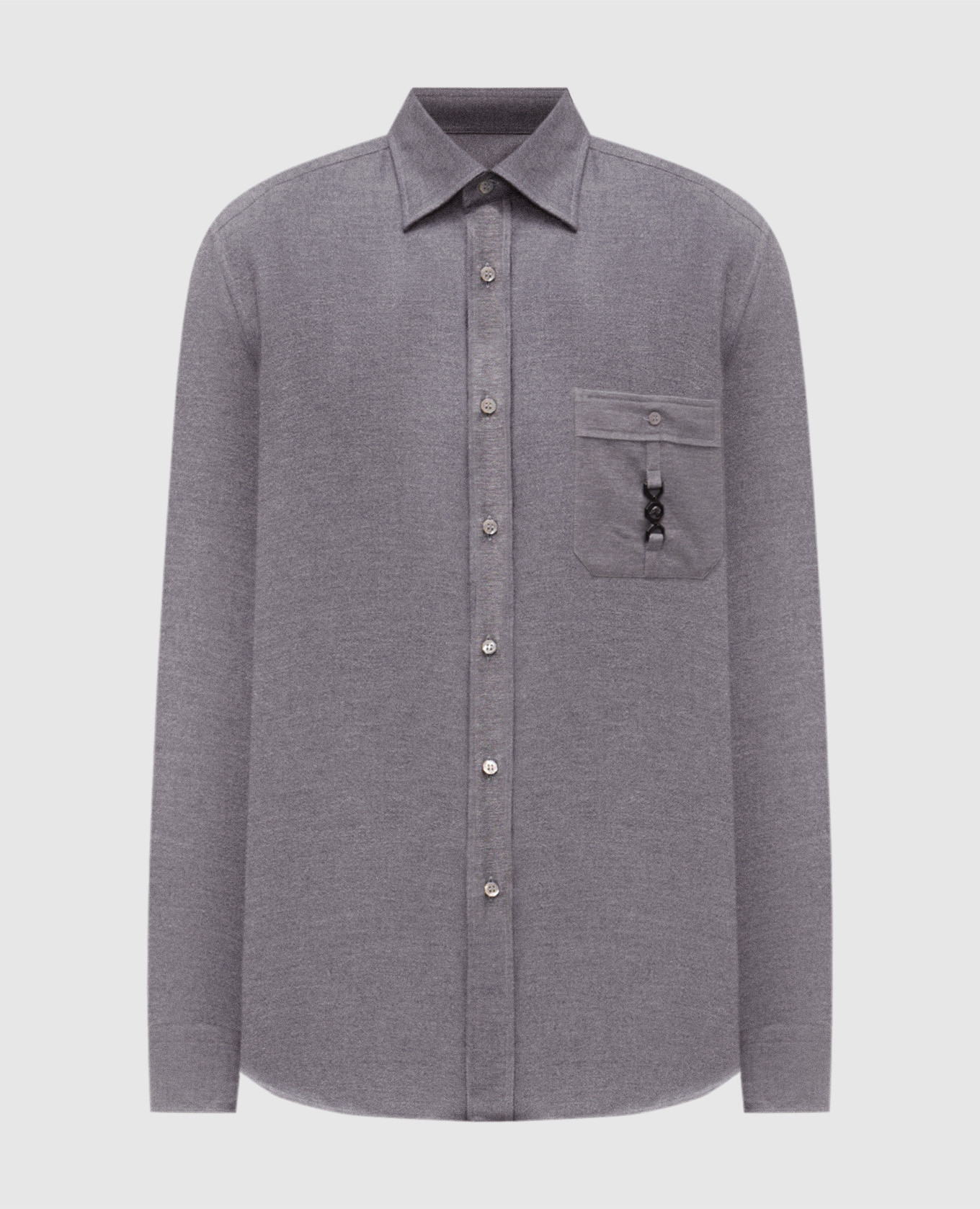Gray shirt with emblem Stefano Ricci