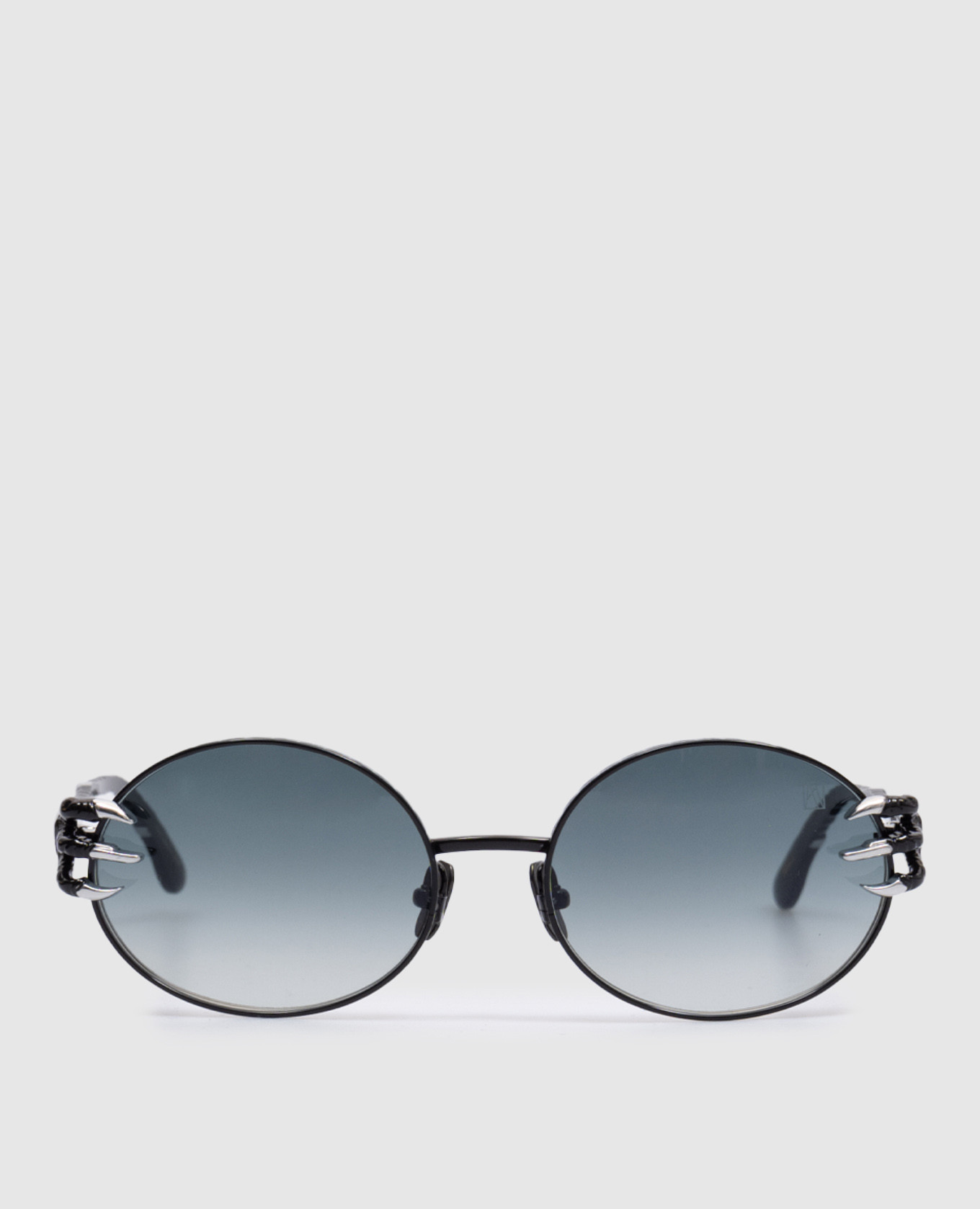 White moon 24k gold plated logo sunglasses anna-karin karlsson