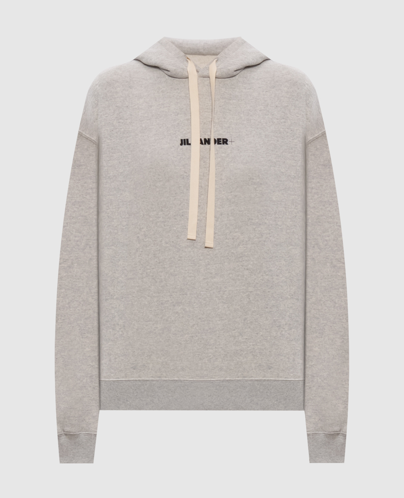

Grey hoodie with logo print Jil Sander