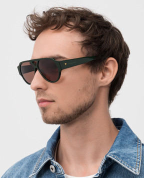 Bottega Veneta Green sunglasses with logo 810164V2Q30