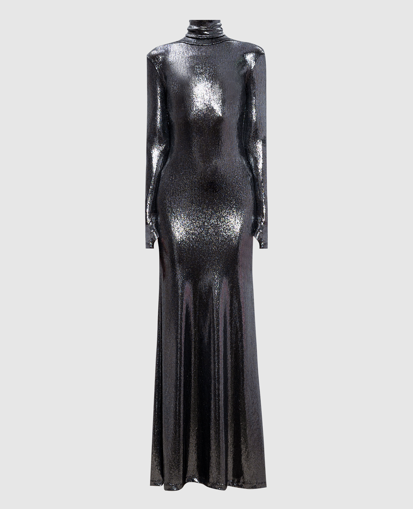 

Silver lurex maxi dress Jacob Lee