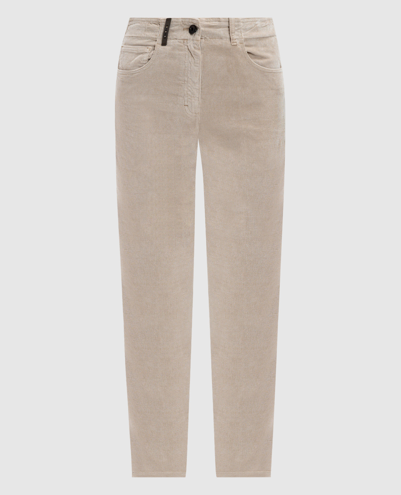 

Beige corduroy pants Peserico, Бежевый