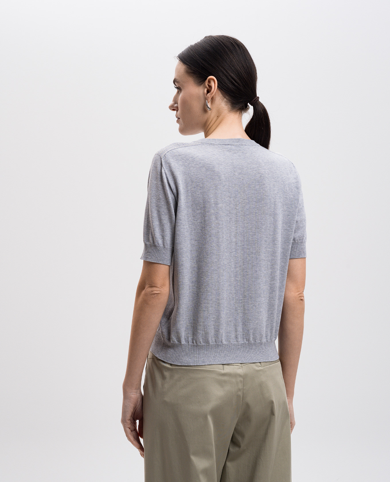 

Gray top with monil chain Peserico, Grey